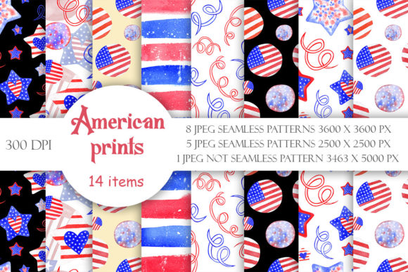 American Prints USA Independence Day