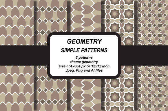 Basic Pattern Flower: Geometric Design for Creative Projects