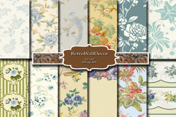 Floral Digital Paper for Creative Projects