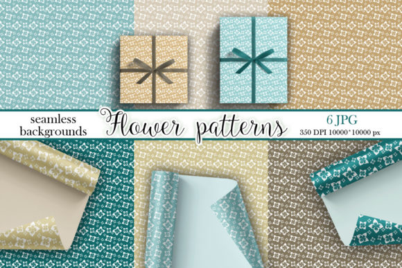 Floral Vintage Digital Paper Pattern