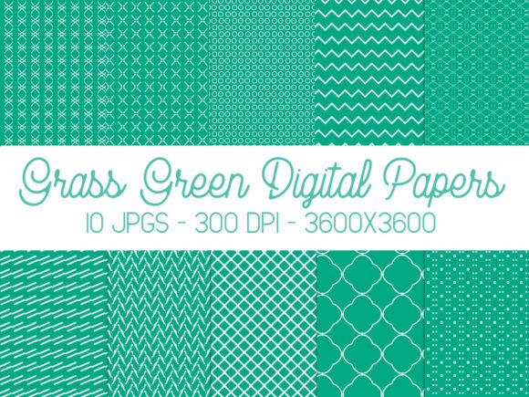 Grass Green Digital Papers