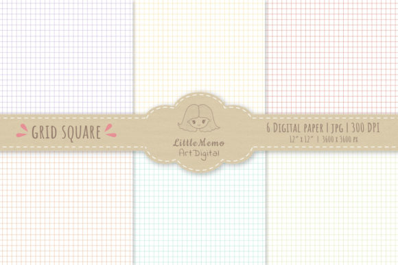 Grid Square Digital Paper Pattern Pack: A Versatile Tool for Creative and Professional Workflows