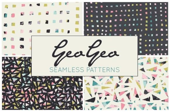 Hand Drawn Geometric Digital Papers