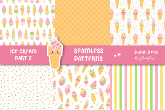 Ice Cream Seamless Pattern: A Sweet Addition to Creative Projects