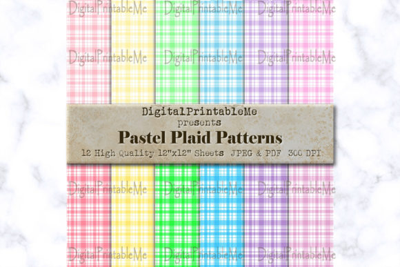 Pastel Plaid Digital Paper: A Versatile Creative Resource