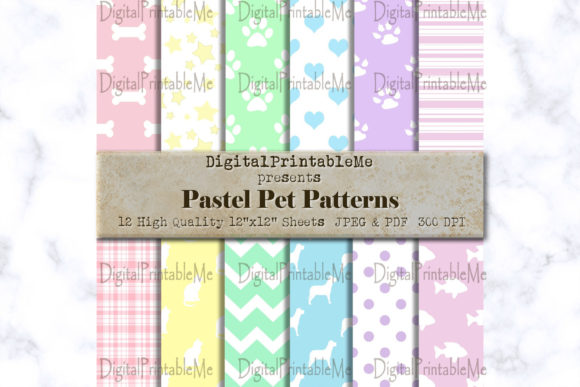 Pet Digital Paper Pack, Cat Dog Fish Mix: A Versatile Creative Resource