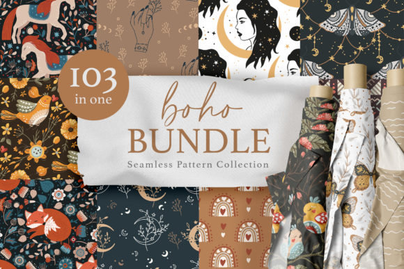 Seamless Boho Pattern Bundle: A Creative Resource for Designers and Artists