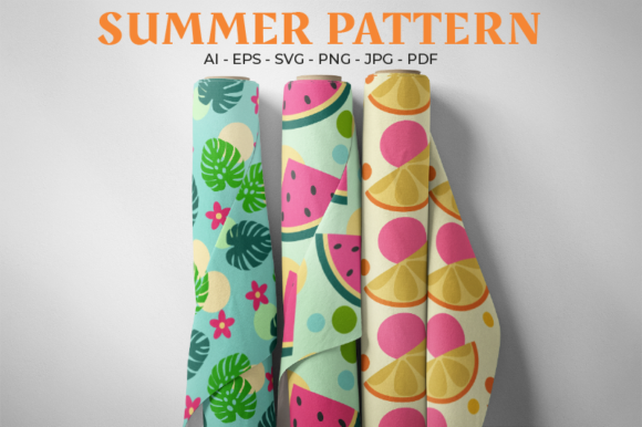 Summer Pattern Designs - Digital Paper for Creative Expression