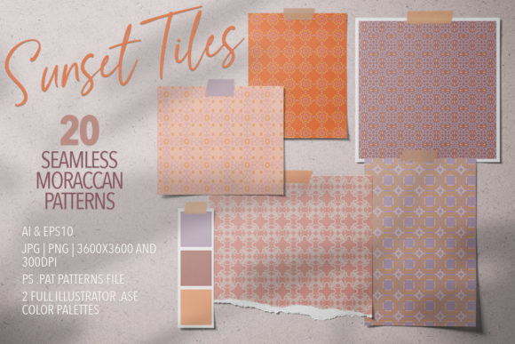 Sunset Tiles Moroccan Pattern Collection