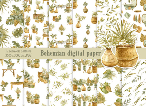 Watercolor Floral Seamless Digital Paper: A Versatile Design Tool for Modern Creators